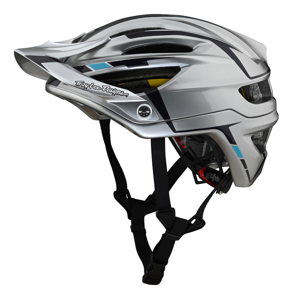 Casco Troy Lee Designs A2 con Mips Sliver Silver / Burgundy